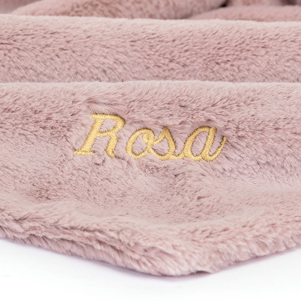 Personalized Bashful Luxe Bunny Rosa Soother